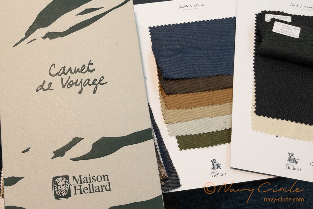 Maison Hellardのジャケッティングコレクション〈Carnet de Voyage〉(左)